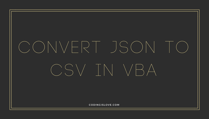 how to convert json to excel