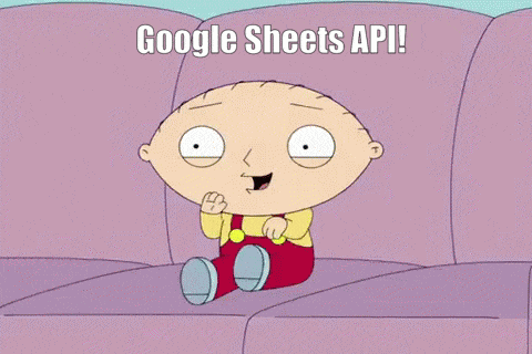 google sheets API funny