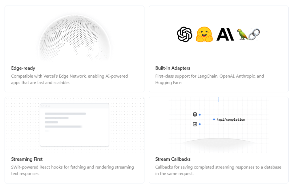 Vercel AI SDK features