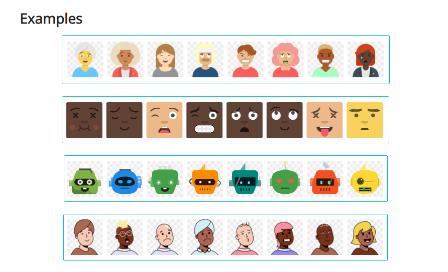 Example avatars